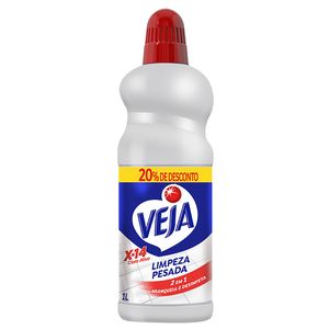 Limpador Veja Limpeza Pesada com Cloro 2em1 com 20% Desconto 1l