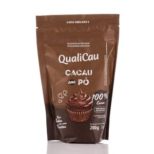 Cacau 100% Qualicoco em Pó sem Açúcar 200g