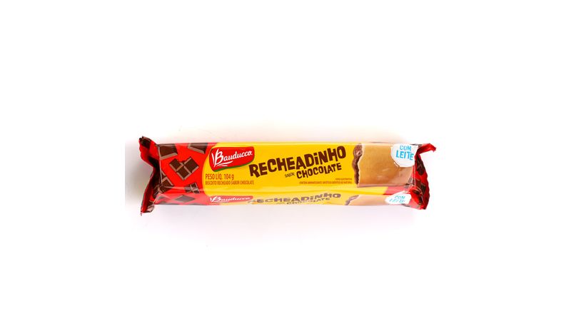 Kit com 5 - Recheadinho Chocolate Bauducco 104g - Faz a Boa!