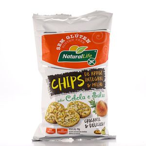 Biscoito Natural Life Arroz Integral, Milho Cebola e Salsa sem Glúten 70g