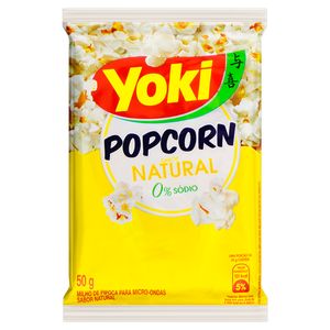 Pipoca de Microondas Yoki Natural 50g