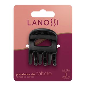 Prendedor Lanossi para Cabelo Preta Tamanho M