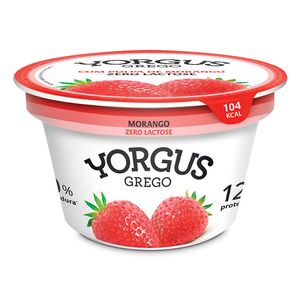 Iogurte Yorgus Grego Zero Lactose Morango 130g