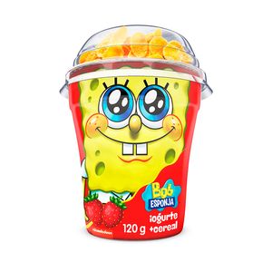 Iogurte Batavo Bob Esponja Morango e Cereais 120g