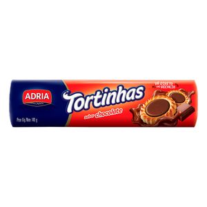 Biscoito Adria Tortinhas Recheio Chocolate 140g