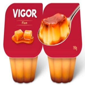 Flan Vigor Baunilha e Calda Caramelo 190g