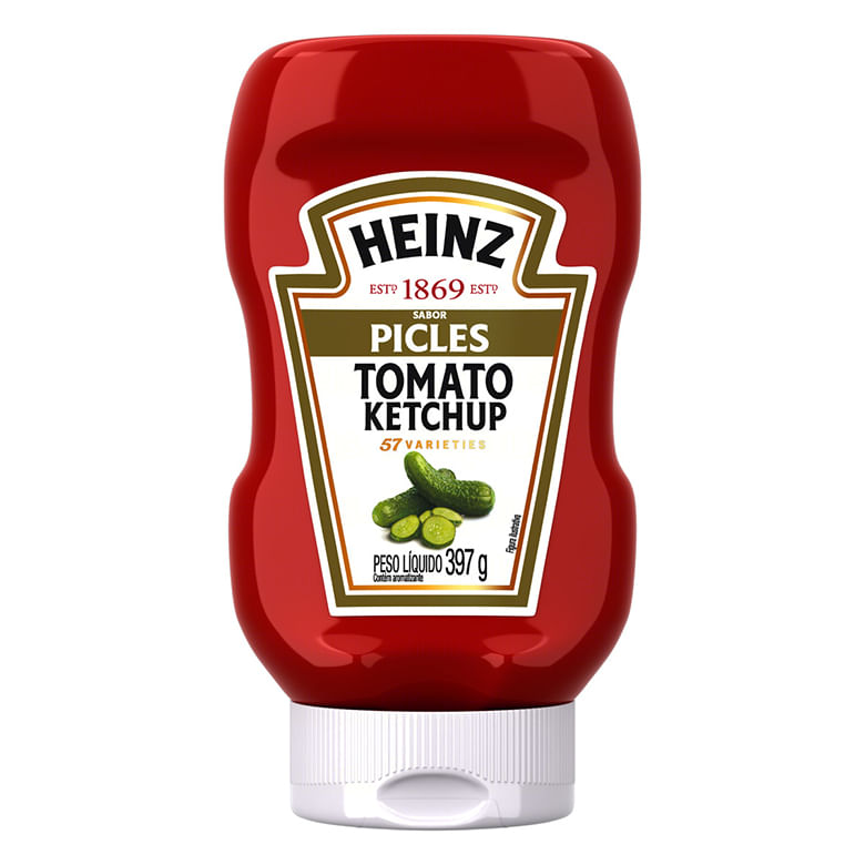 Ketchup Heinz Squeeze Picles 397g Covabra 4975