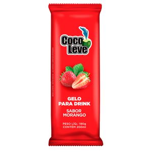 Gelo Coco Leve Morango 190g