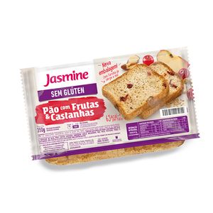 Pão Jasmine Sem Glúten com Frutas e Castanhas 350g