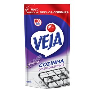 Limpador Veja Cozinha Desengordurante Lavanda Sachê 400ml
