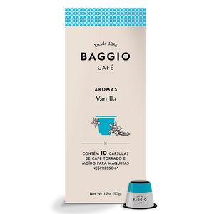 Café Baggio Aromas Vanilla com 10 Cápsulas 50g