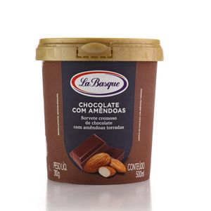Sorvete La Basque Chocolate comAmendoas 500ml