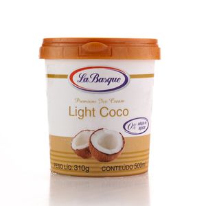 Sorvete La Basque Light Coco 500ml