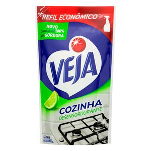 Limpador Veja Cozinha Desengordurante Limão Sachê 400ml