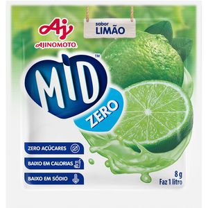 Refresco em Pó Mid Zero Limão 8g