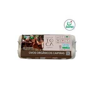 Ovos Caipira Fazenda Da Toca Orgânico com 10 Unidades