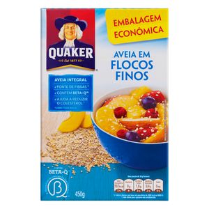 Aveia Quaker Flocos Finos 450g