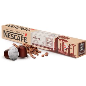 Café Nescafé Nespresso Africas Ristretto com 10 Cápsulas 55g