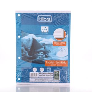 Bloco para Fichário Tilibra Branco 96 Folhas