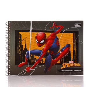 Caderno Cartografia Tilibra Personagens Spider Man sem Seda 80 Folhas