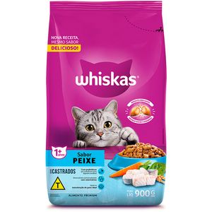 Alimento para Gatos Whiskas Gatos Castrados Peixe 900g