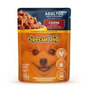 Alimento para Cães Special Dog Raças Pequenas Carne Sachê 100g