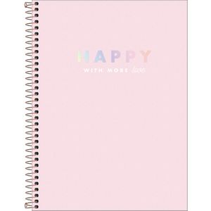 Caderno Universitário Tilibra Capa Dura Happy 10 Matérias 160 Folhas