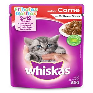Alimento para Gatos Whiskas Filhotes Carne 85 g