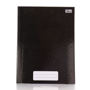 Caderno Brochura Tilibra Capa Dura Universitário Pepper Preto 80 Folhas