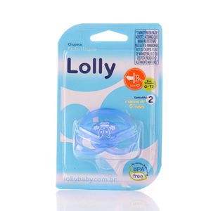 Chupeta Lolly Silicone Orto Color Azul N.2