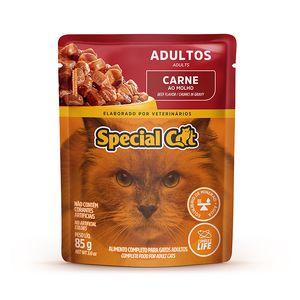 Alimento para Gatos Special Cat Adulto Carne Sachê 85g