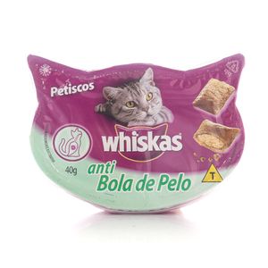 Alimento para Gatos Whiskas Petisco Anti Bola Pelo 40g