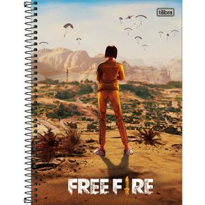Caderno Universitário Tilibra Capa Dura Free Fire 10 Matérias 160 Folhas