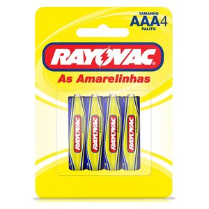 Pilha Rayovac Comum Palito com 4Unidades
