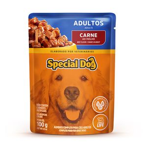 Alimento para Cães Special Dog Adulto Carne Sachê 100g