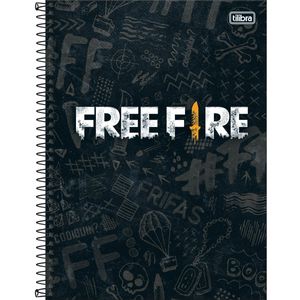 Caderno Universitário Tilibra Capa Dura Free Fire 1 Matéria 80 Folhas