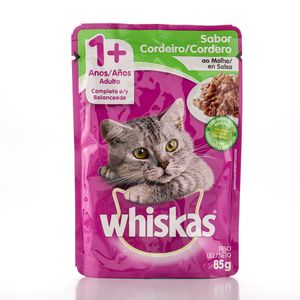Alimento para Gatos Whiskas Cordeiro Sachê 85g