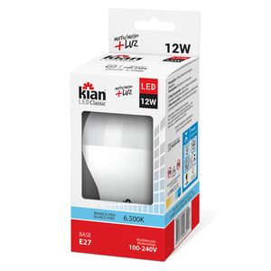 Lâmpada Kian Led Classic Branca 12W Bivolt