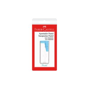 Apontador Faber Castell com Depósito Tons Pastel