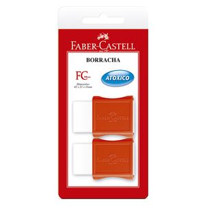Borracha Faber Castell Tk Plastic Branca 2Unidades