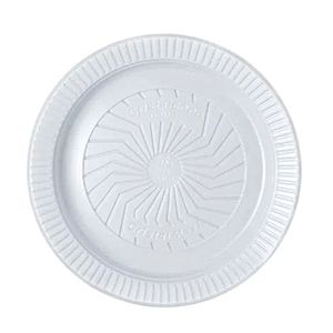 Prato Cristal Branco Raso 26cm