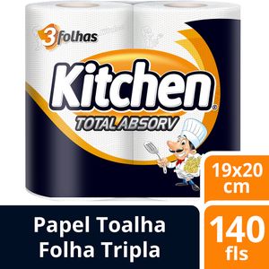 Toalha Papel Kitchen Folha Tripla 2rl
