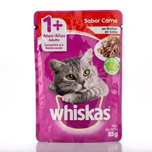 Alimento para Gatos Whiskas Carne Sachê 85g
