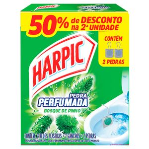 Higienizador Sanitário Harpic Pedra Bosque de Pinho 50% Grátis na segunda 2un