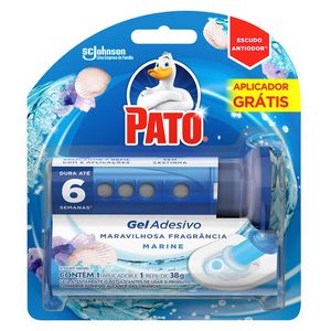 Detergente sanitário Pato Gel Adesivo Marine 38g Grátis Ap. com 6un