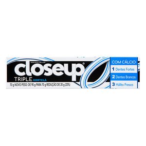 Creme Dental Close Up Triple Hortelã 70g