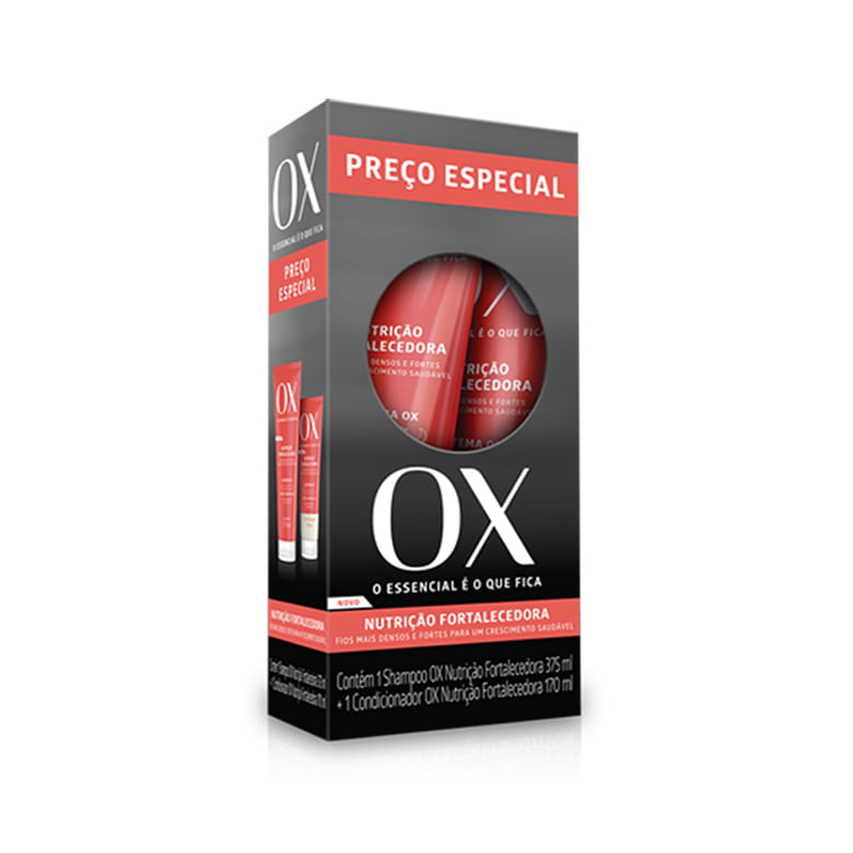 Kit Shampoo + Condicionador Ox Lisos Com 400Ml Cada – Brasil Eu Quero!