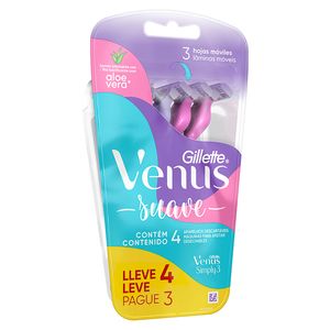 Aparelho de Depilar Gillette Venus 3 Simply Leve 4 Pague 3Unidades