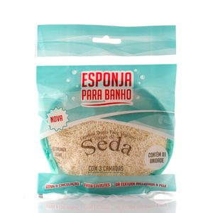 Esponja Vegetal Toque de Seda para Banho Dupla Face