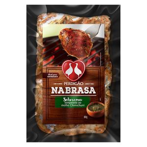 Sobrecoxa de Frango Perdigão ao Molho Chimichurri na Brasa 1 Pacote 800g